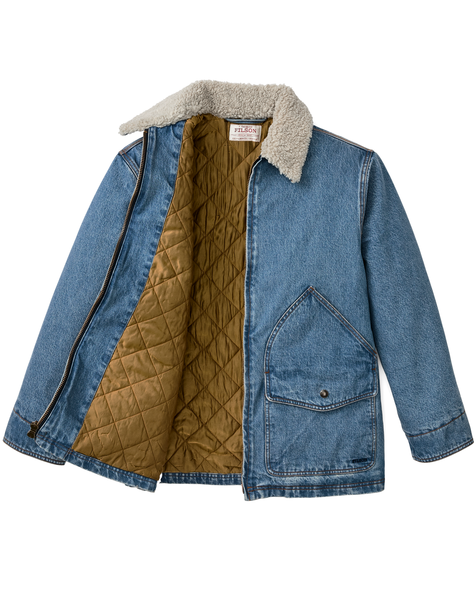Women's Insulated Denim Outfitter Coat - Vintage Indigo - Image 2