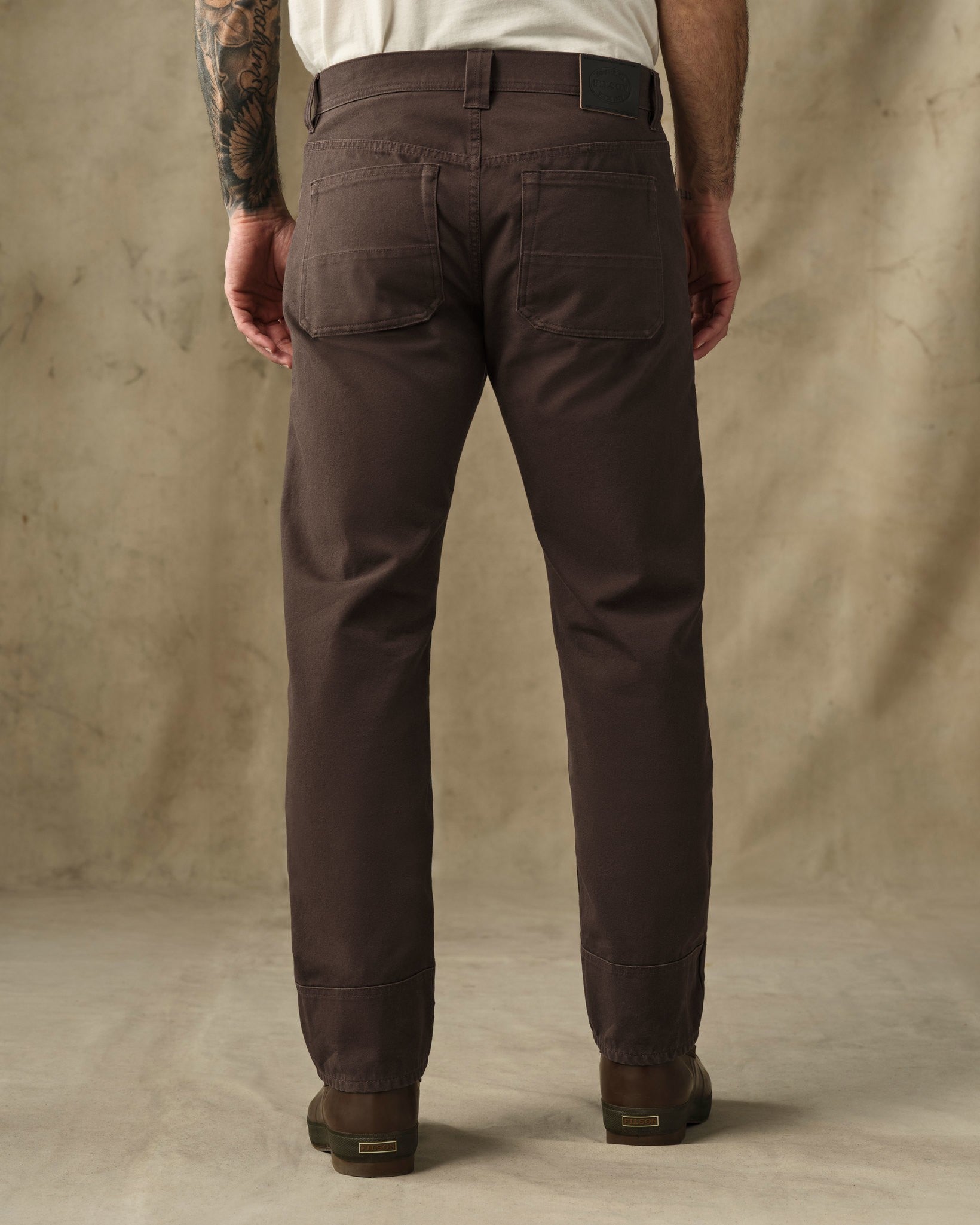 Dry Tin Cloth 5-Pocket Pants - Seal Brown - Image 2