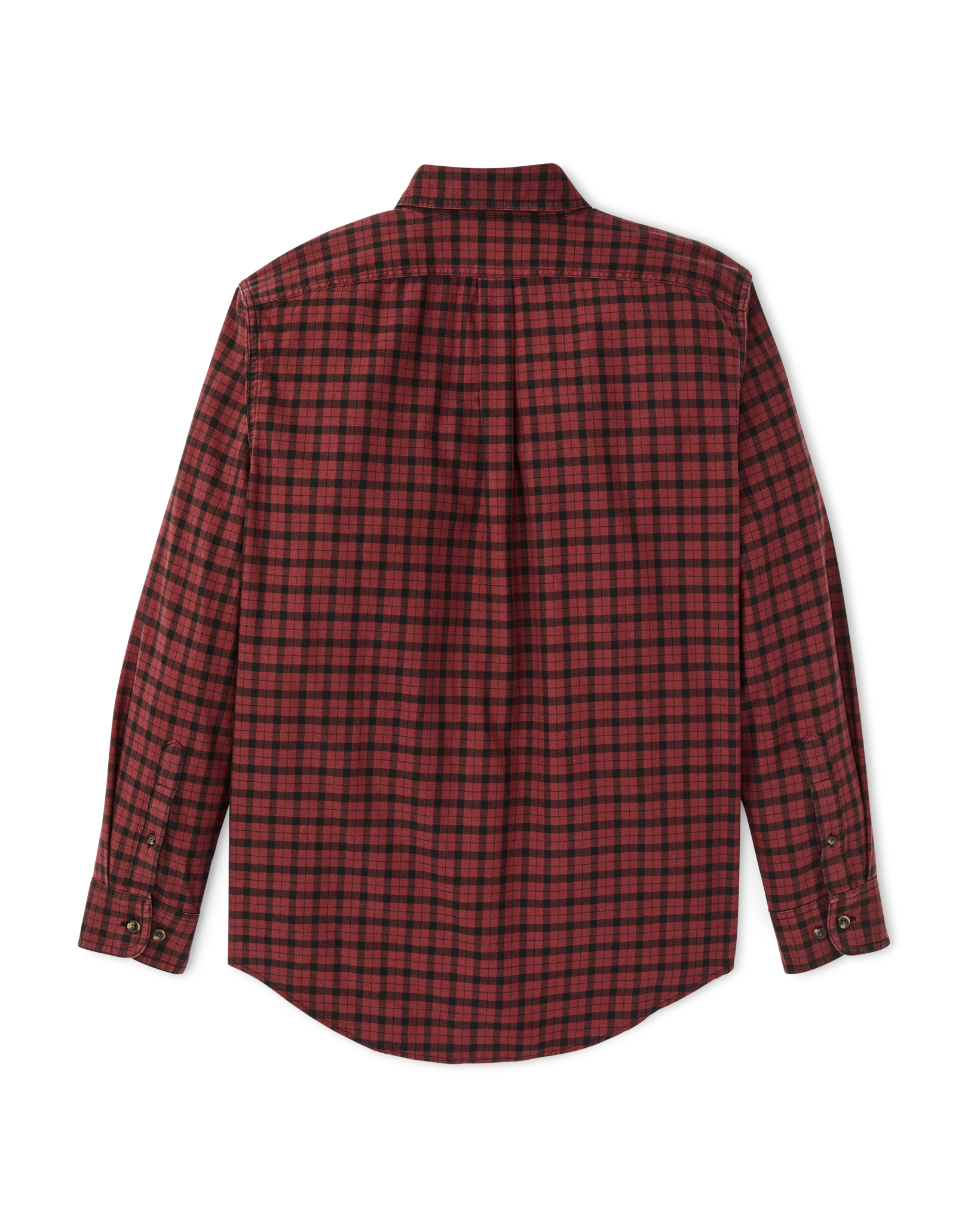 Lightweight Alaskan Guide Shirt - Port / Black Plaid - Image 5