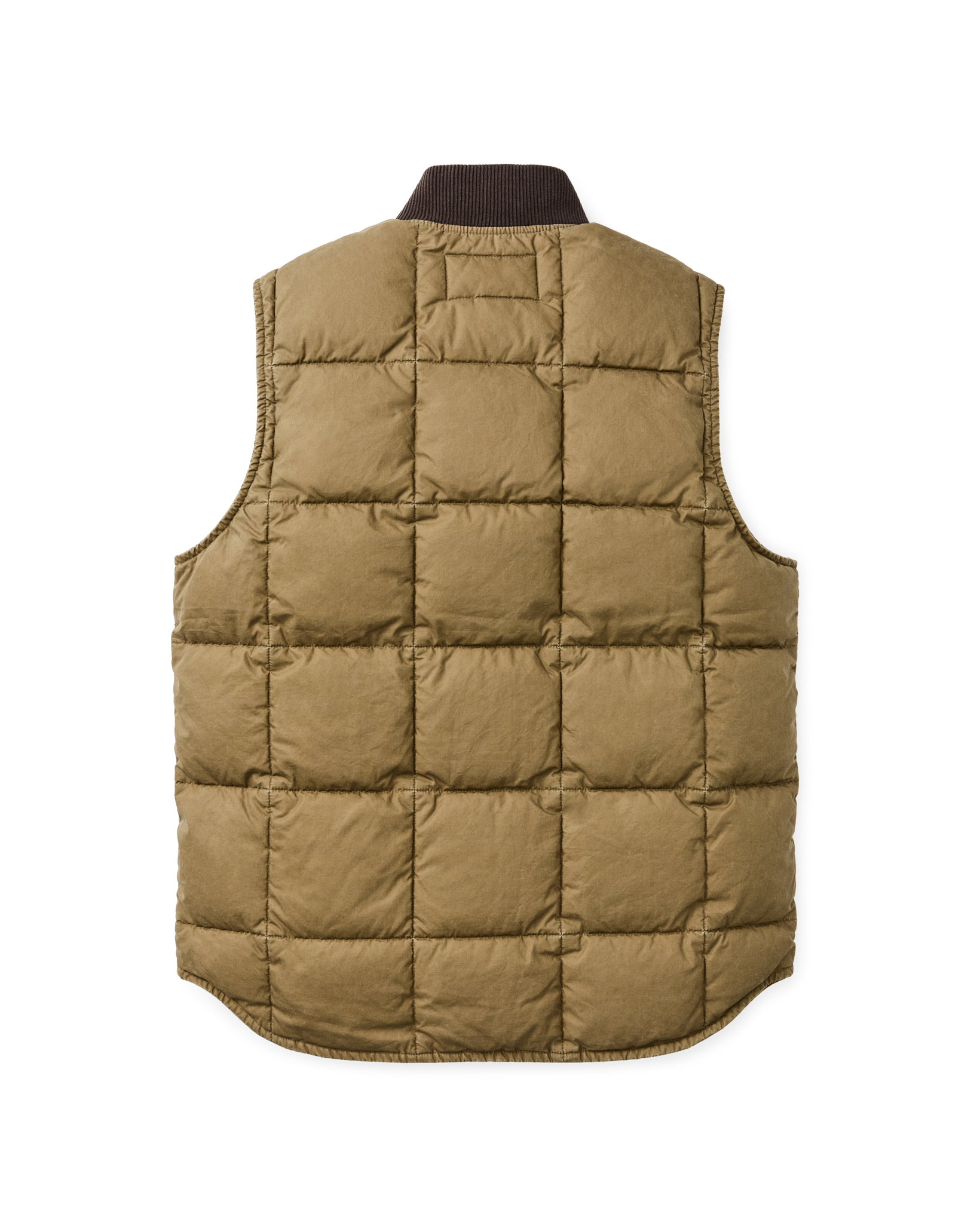 Heritage Cotton Down Vest - Light Brown - Image 6