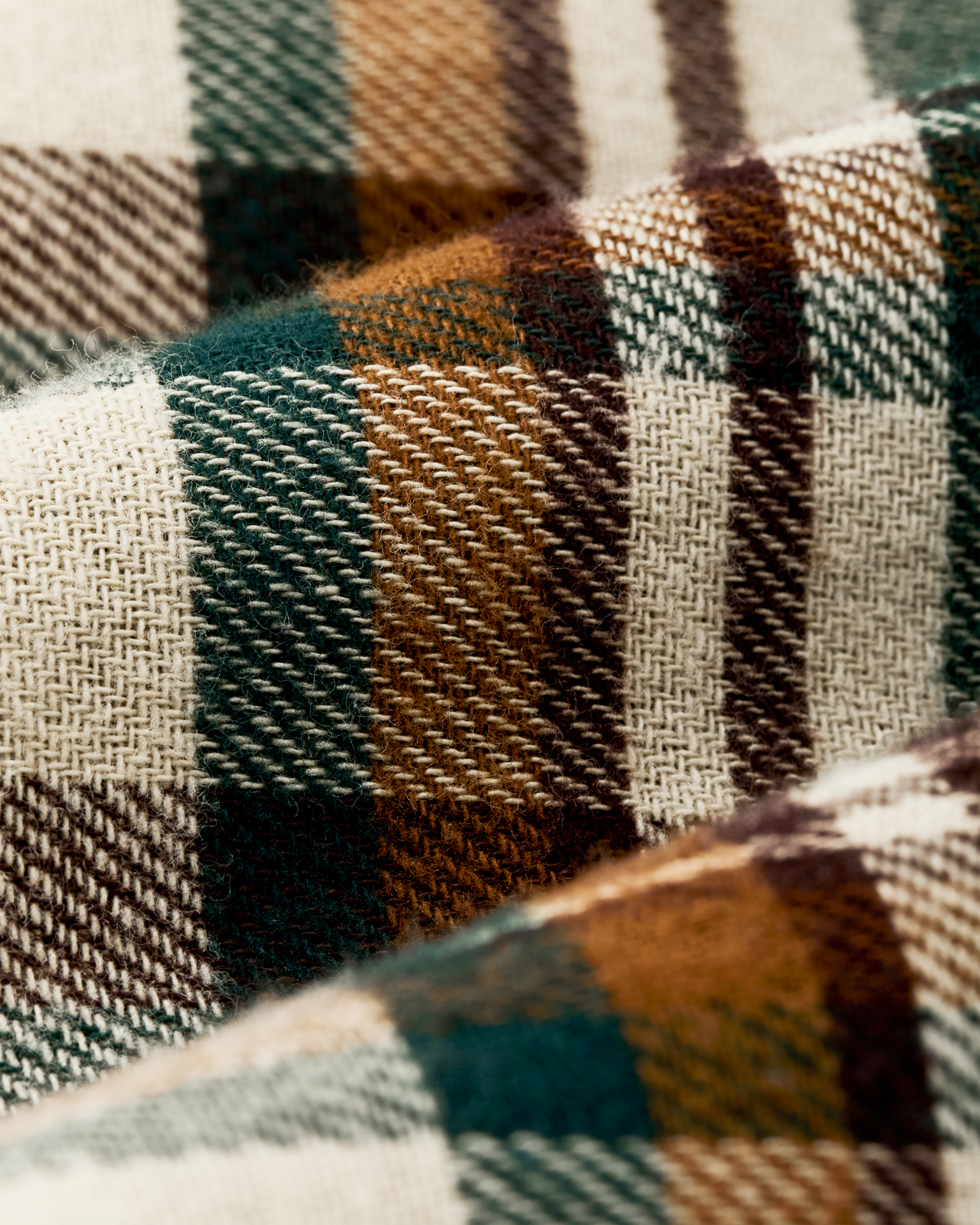 Rangeland Flannel Shirt - Green / Bronze Plaid - Image 7