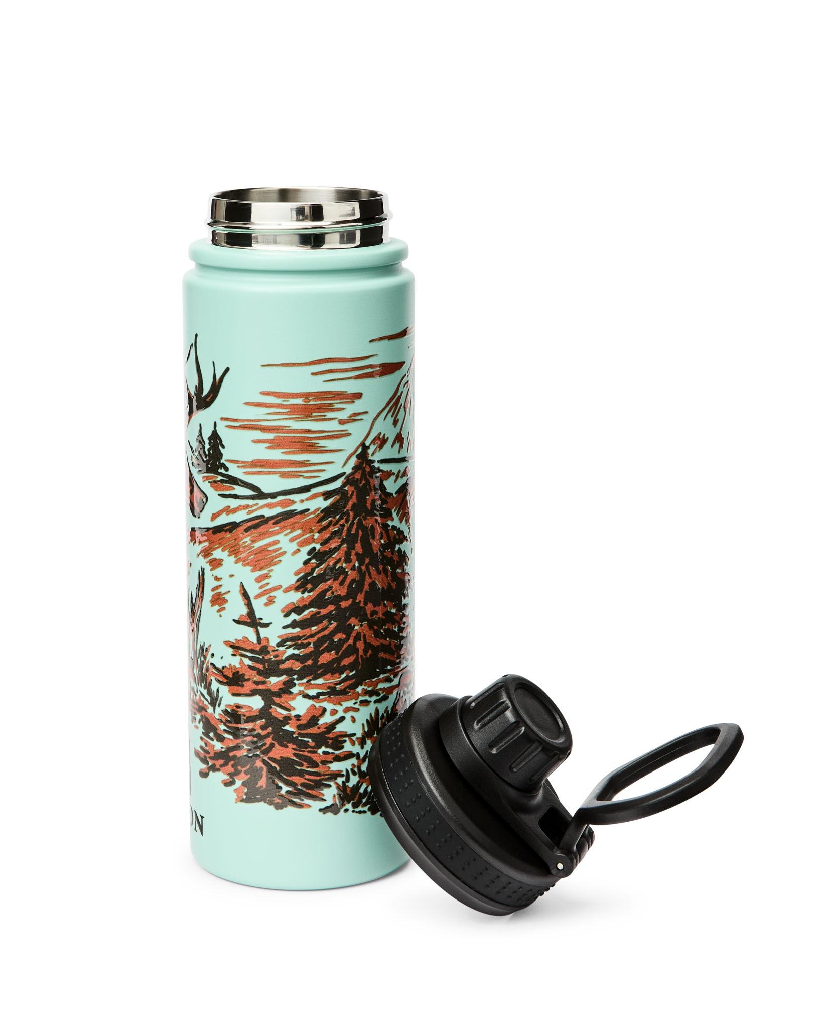 Deer Insulated Water Bottle - Sea Foam - Image 2