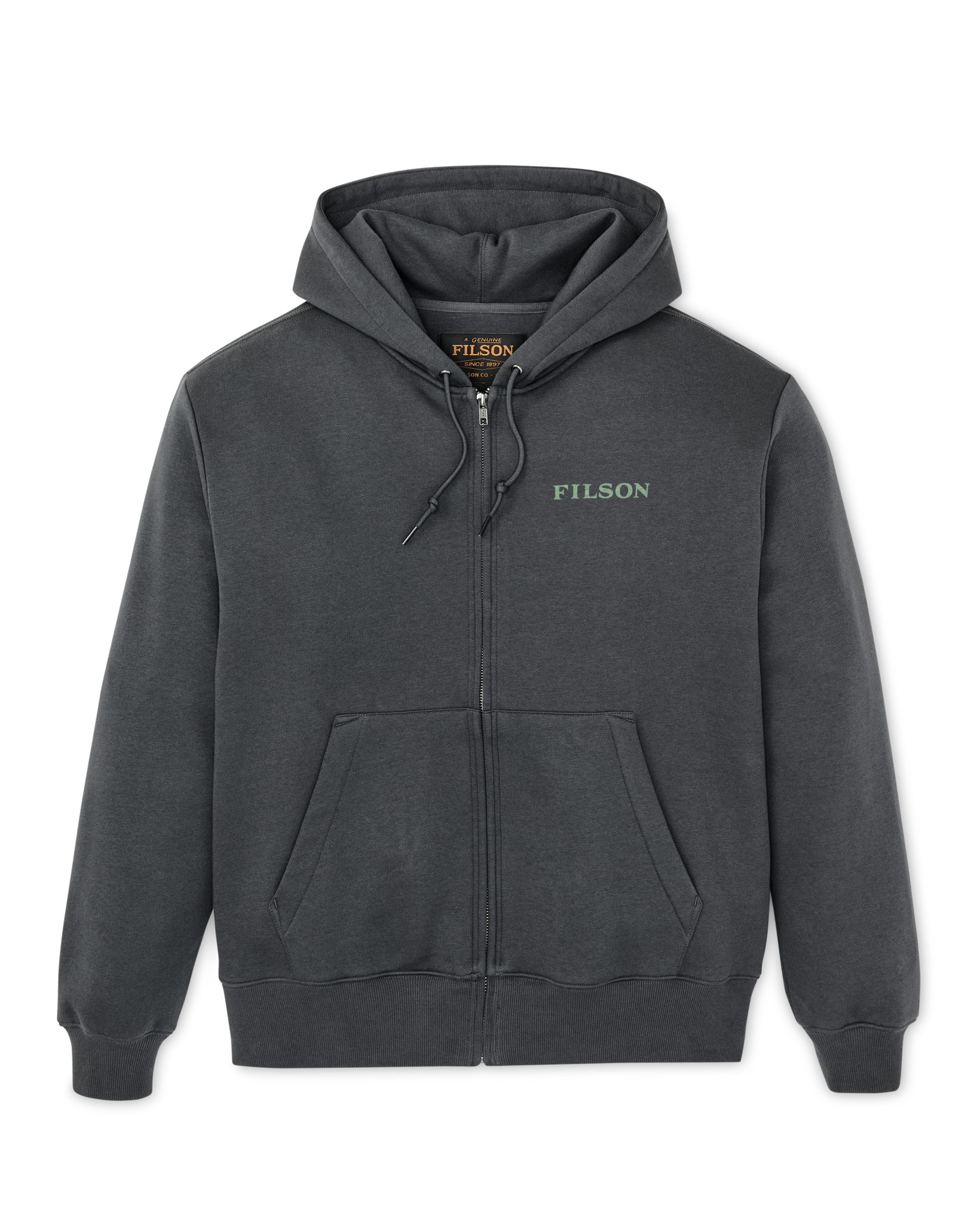 Scenic Graphic Full-Zip Hoodie - Faded Black - Image 2
