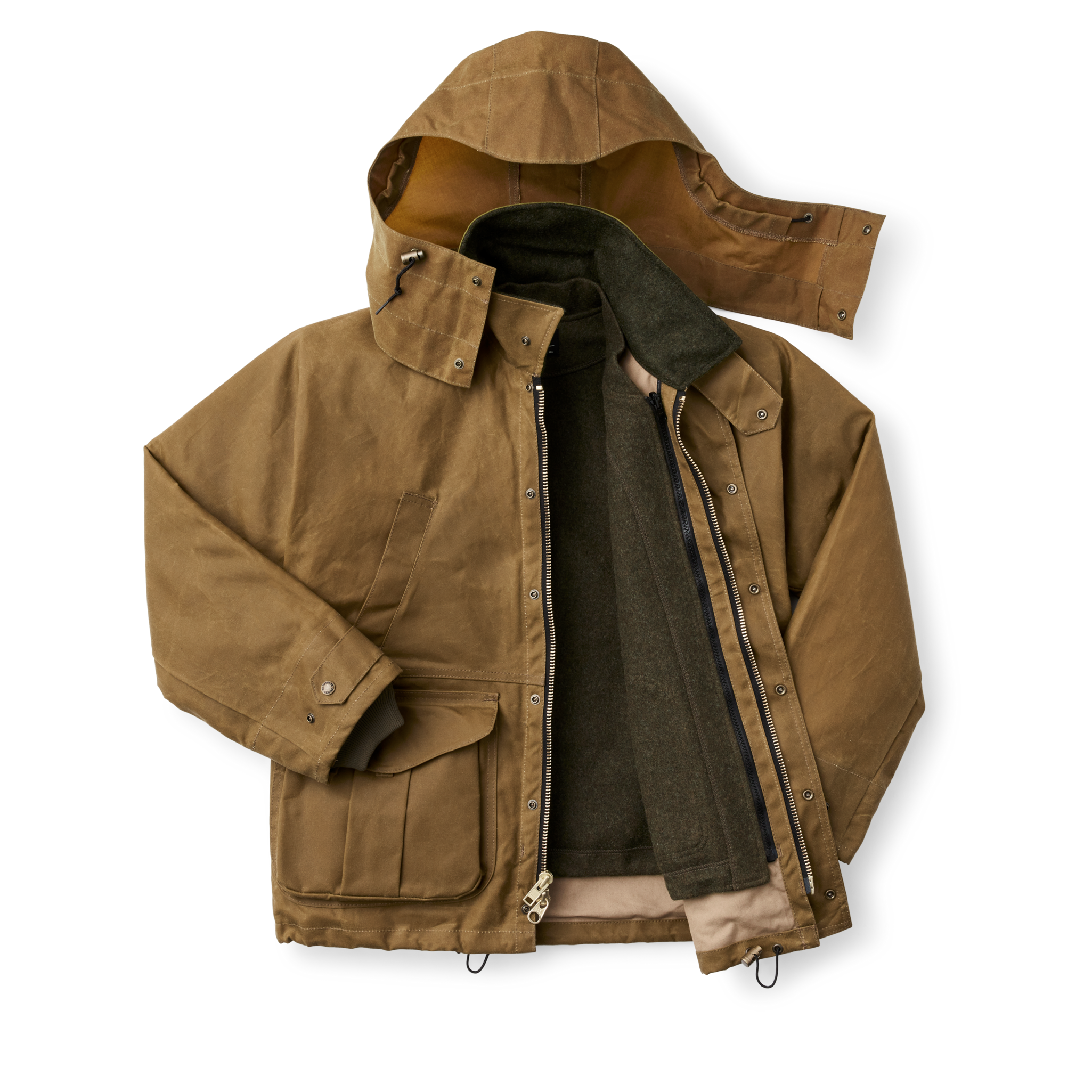 Mackinaw Wool Jacket Liner - Forest Green - Image 6